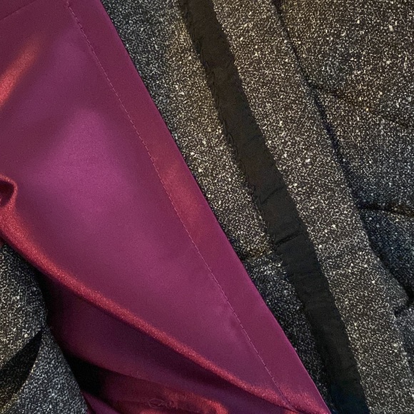 WHBM Asymmetrical Gray Tweed Sheath Dress - Picture 9 of 9